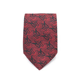 VERMILION VORTEX TIE AND POCKET SQUARE SET